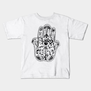 Hamsa hand amulet Kids T-Shirt